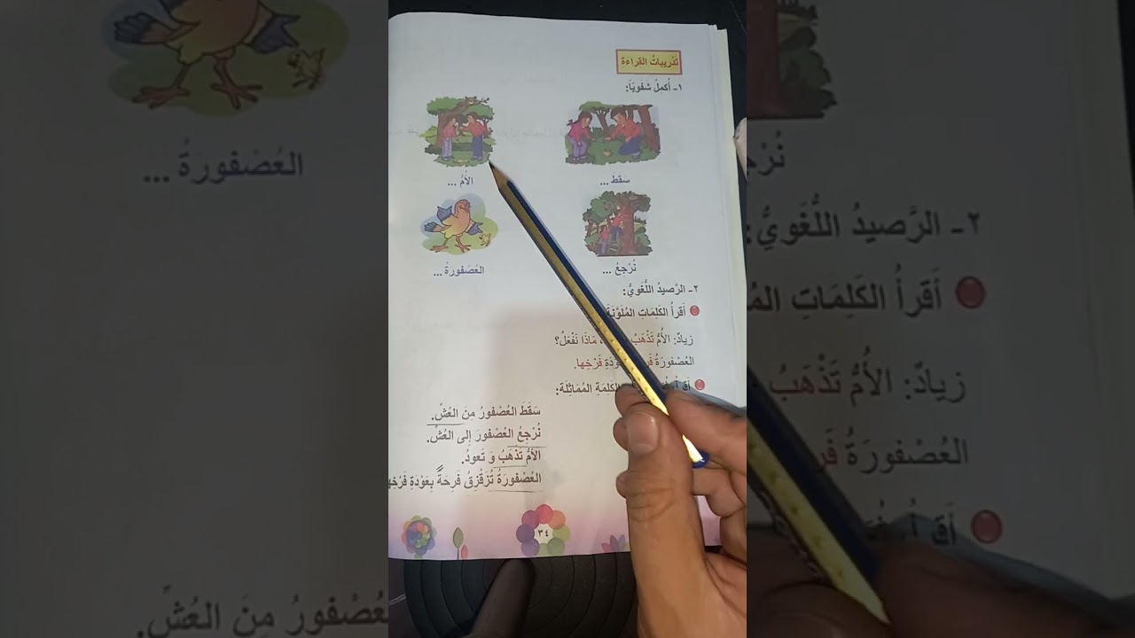 بيت العصفور :درس قراءة