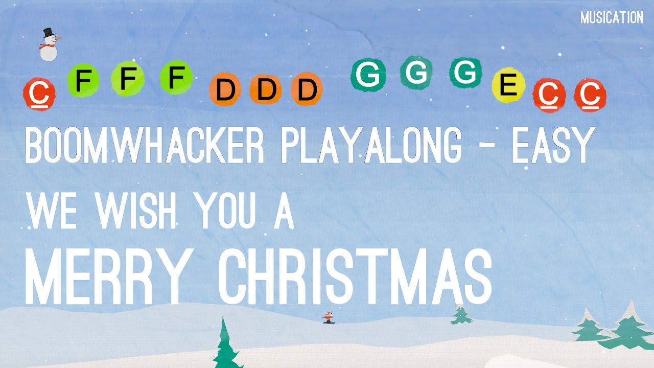 We Wish You a Merry Christmas - Boomwhackers Easy