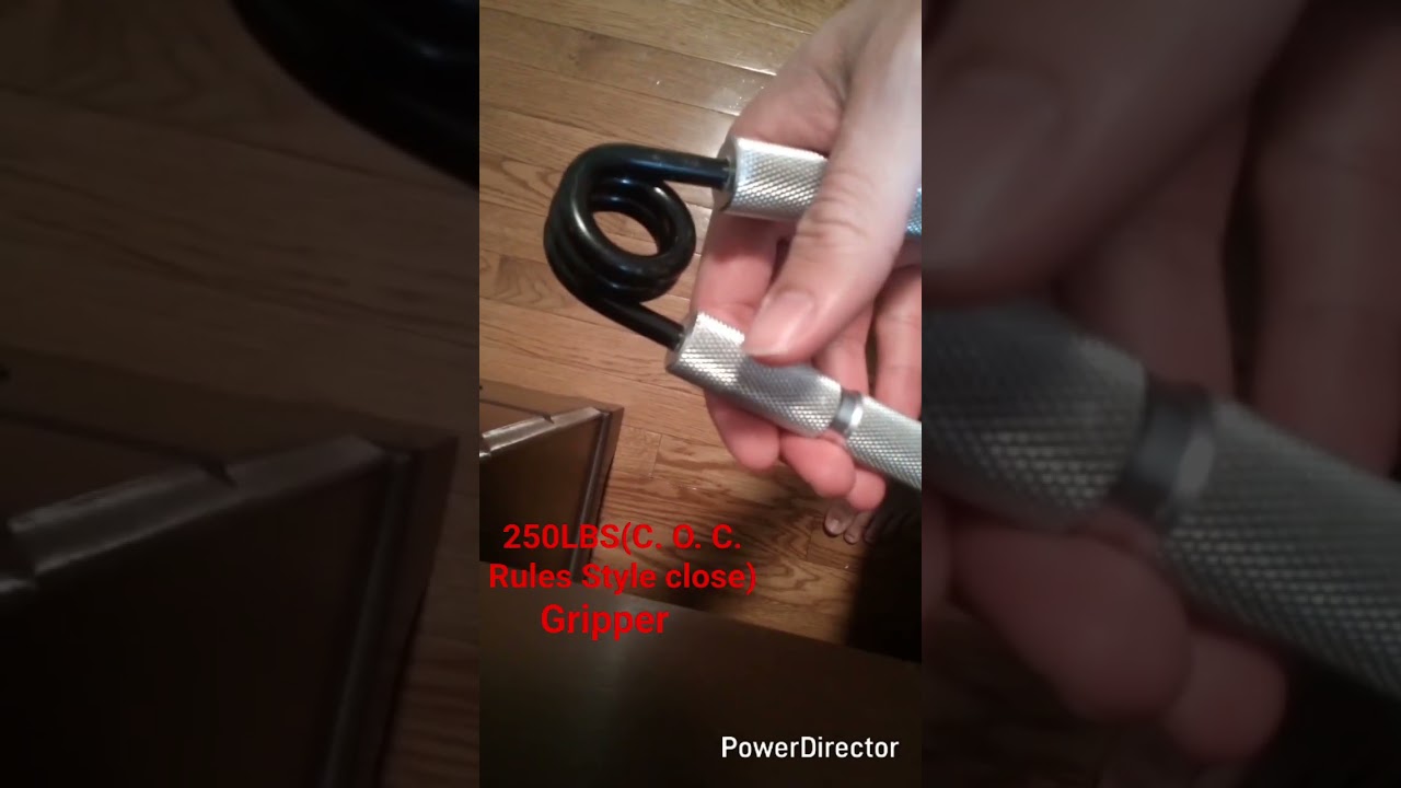 250lbs gripper close #anime #strongman #baki