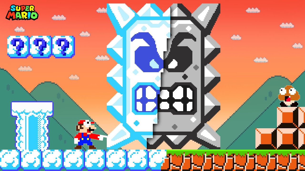 Super Mario Bros. But Everything Mario Touches Turns to Cloud
