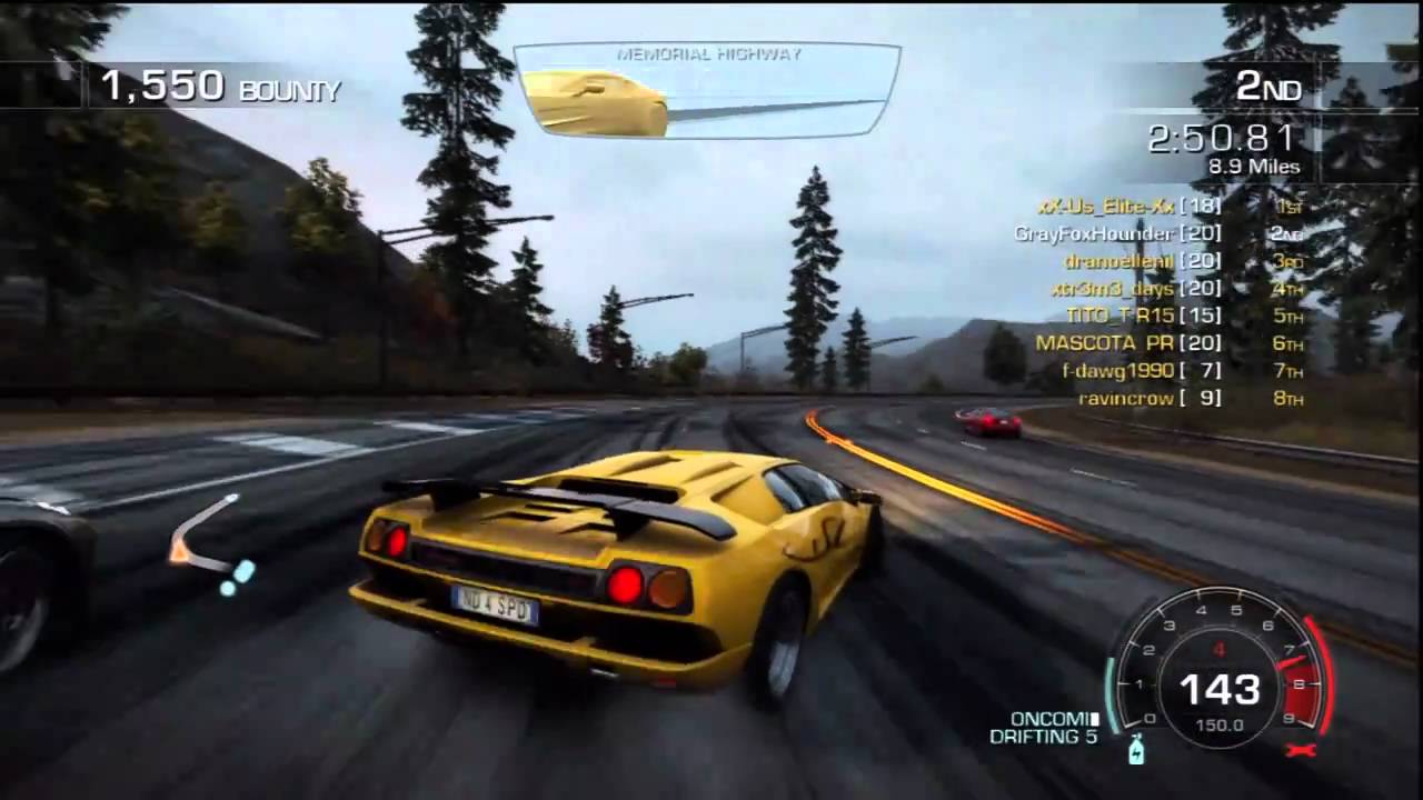 Need for Speed: Hot Pursuit Online Race: Lamborghini Diablo SV [HD]