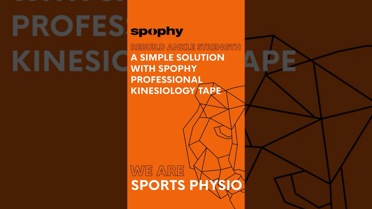 Rebuild ankle strength: A simple solution with Spophy professional Kinesiology tape.