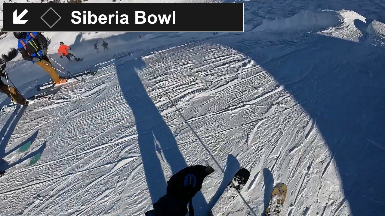 Palisades Tahoe, CA - ◊ Siberia Bowl and Siberia Liftline (2-25-22) [4K]