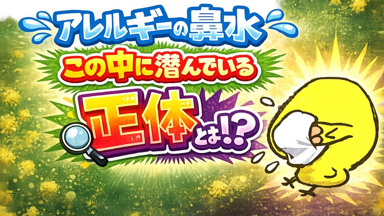 アレルギーの時、鼻水の中にはあるものが潜んでいる！この正体は？