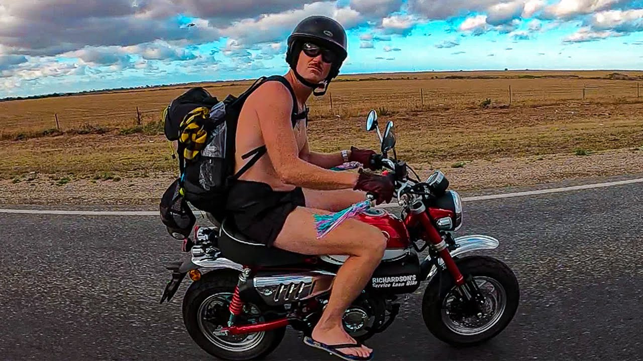Storm of the century on the HONDA MONKEY BIKE