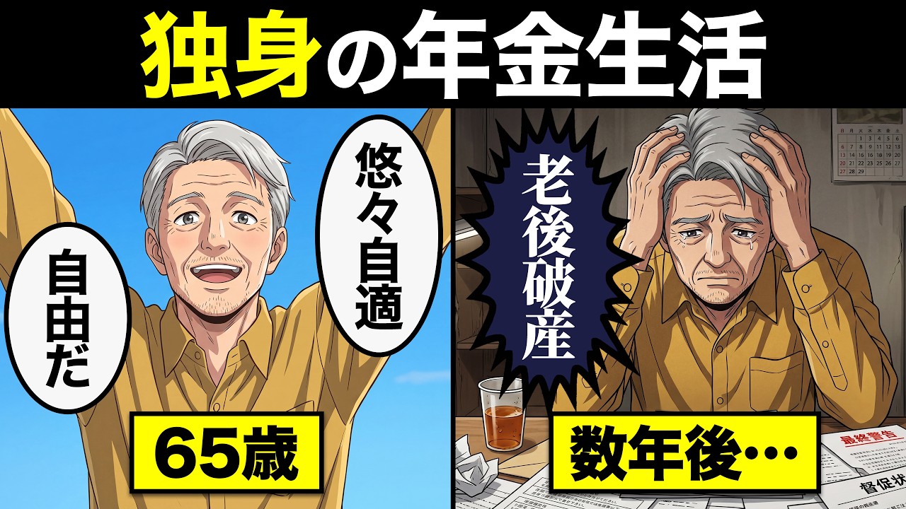 【漫画】65歳独身で年金暮らしを始めた男の末路&hellip;【老後のリアル】