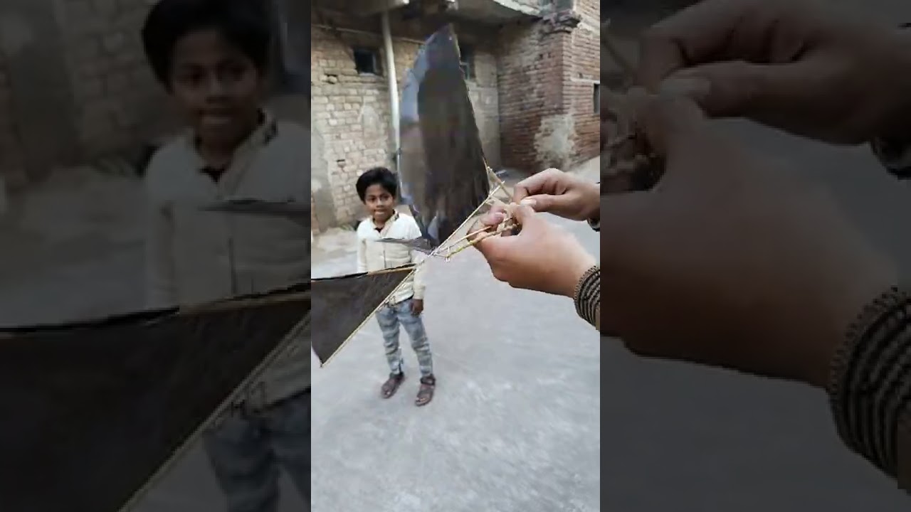 Rubber band bird flying