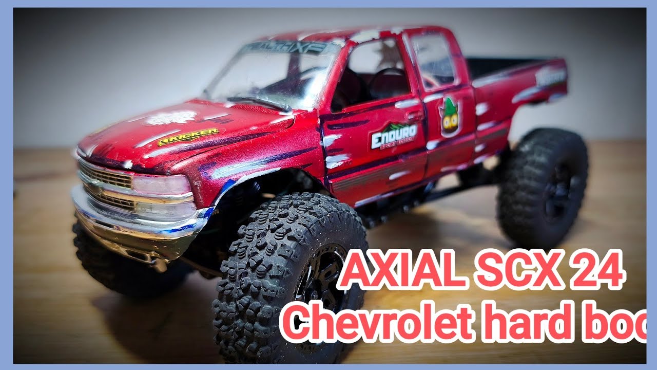 RC Mini Scale, Axial SCX 24 hard body , teste sur rocher 👌👌