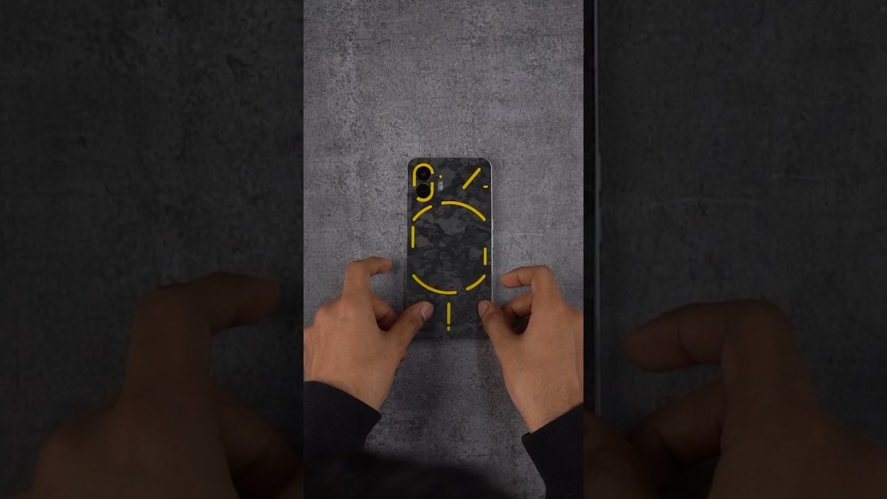 Nothing Phone 2 Anything series - Forged Carbon skin unboxing and application ASMR #shorts #asmr