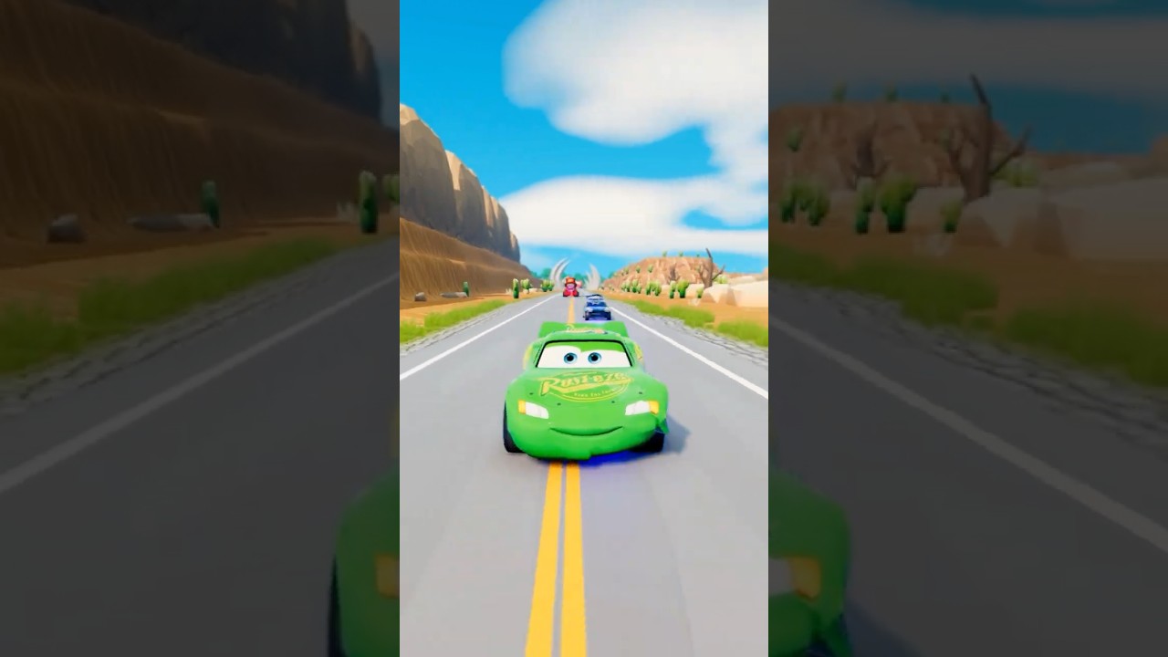 Big & Small McQueen & Police Car vs Zombie Mack