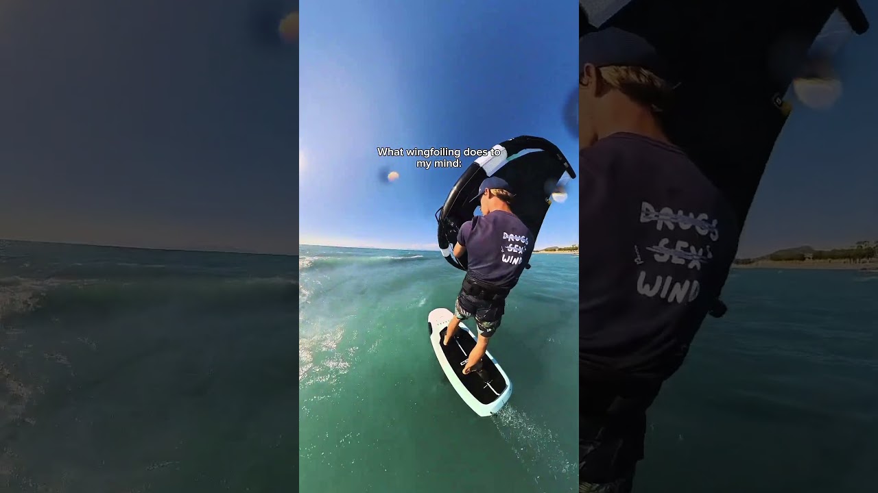 The REAL power of Wingfoiling!👆🌊