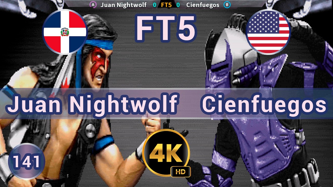 UMK3 - 🇩🇴 Juan Nightwolf vs Cienfuegos 🇺🇸  FT5 / 4K 60FPS #umk3 #ultimatemortalkombat3 #t99hex #t99h