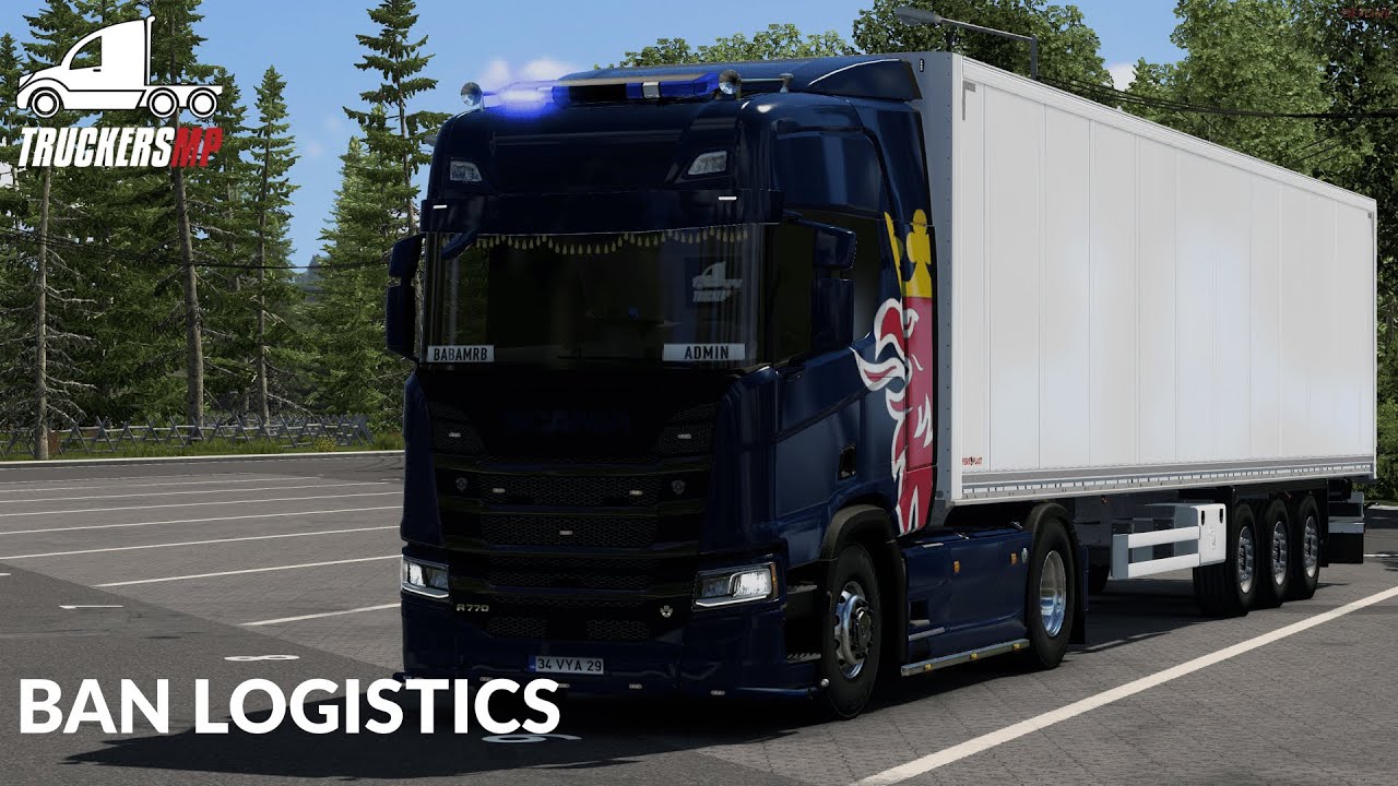 Yeni Scania ile Dümenden Devriye | TruckersMP Admin