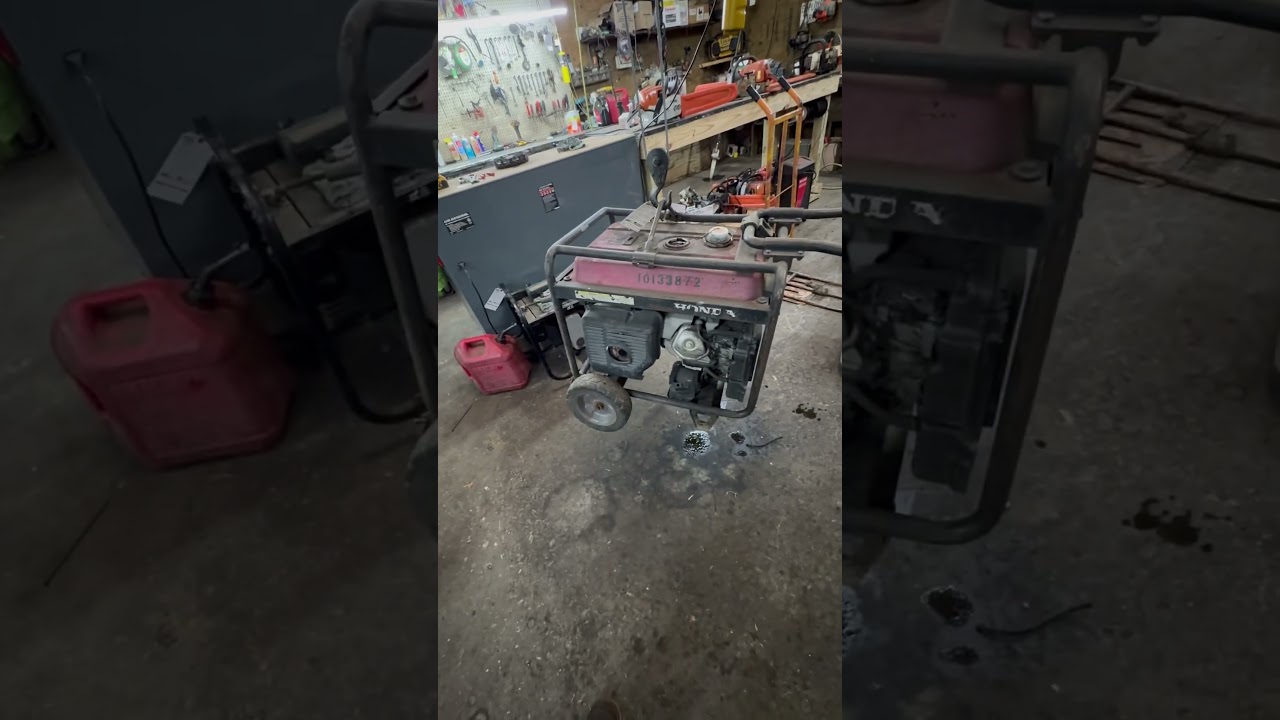 Last minute generators are always fun #repairshop #mechanic #snow #rust
