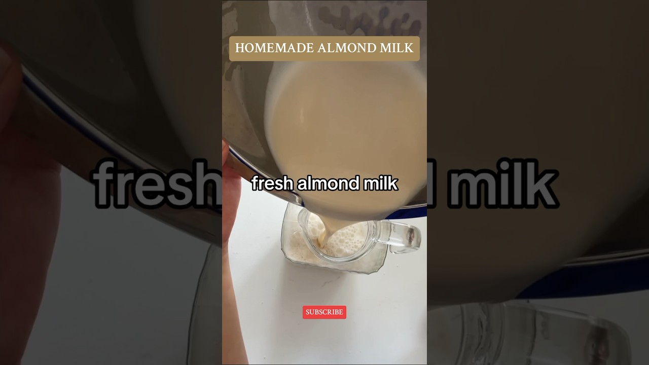HOMEMADE ALMOND MILK FROM ALMOND FLOUR