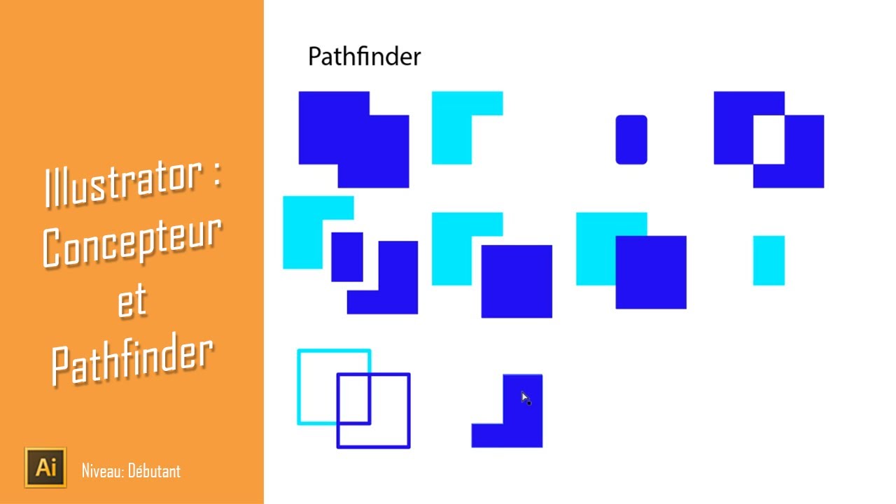 Concepteur de forme et Pathfinder dans Illustrator CC