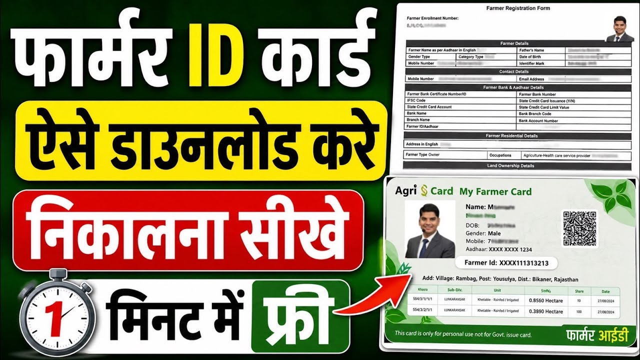 Farmer Registry ID Card Download | farmer id card download | farmer registry download|farmer id card