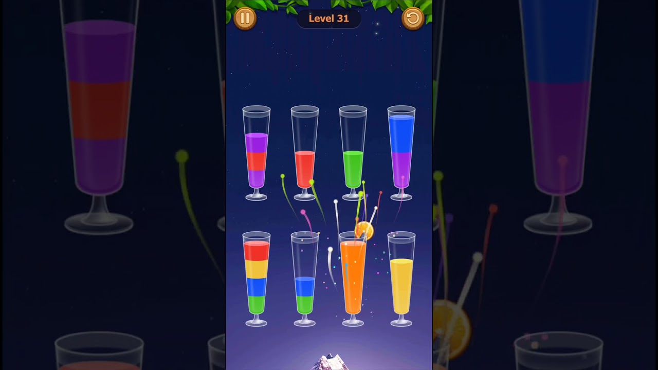 Water Sort Game Level - 31 Without Boosters | Puzzle Games #entertainment #puzzle #games