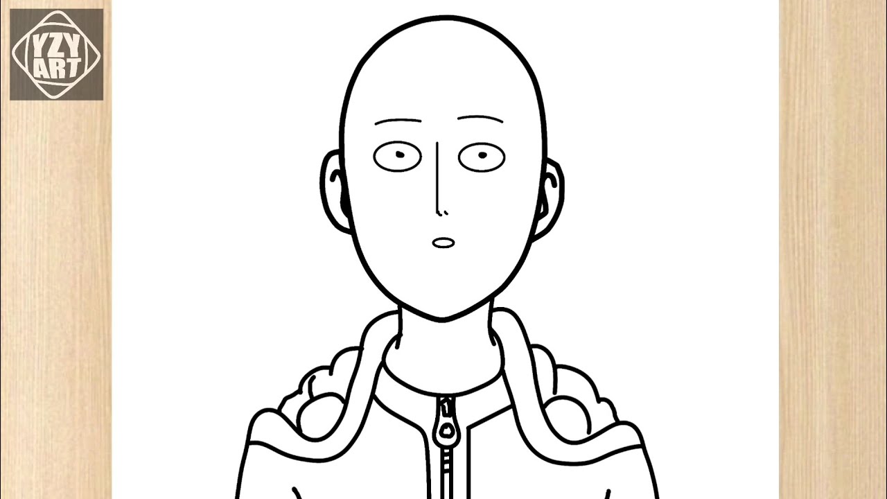 How To Draw SAITAMA (One Punch Man) Step By Step || EASY 