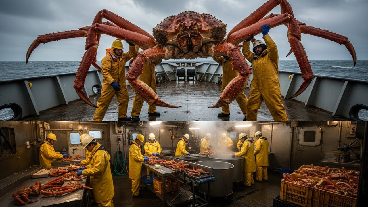 Inside the Giant Crab Processing Ship: The Journey to Land from the Middle of the Ocean