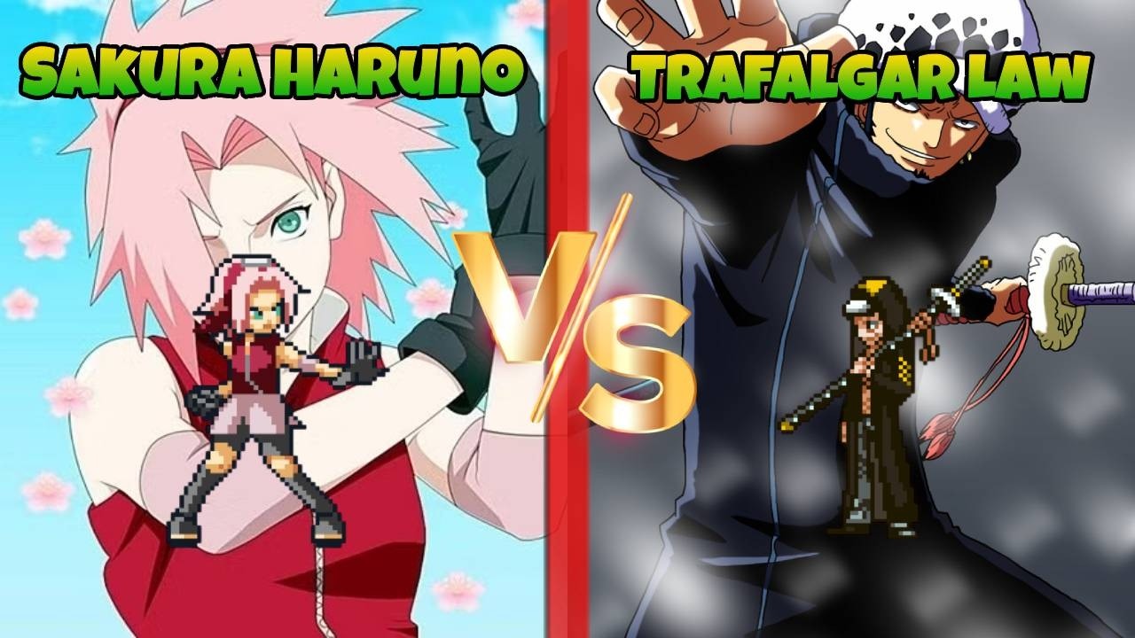 Jump Force MUGEN Sakura Haruno vs Trafalgar Law