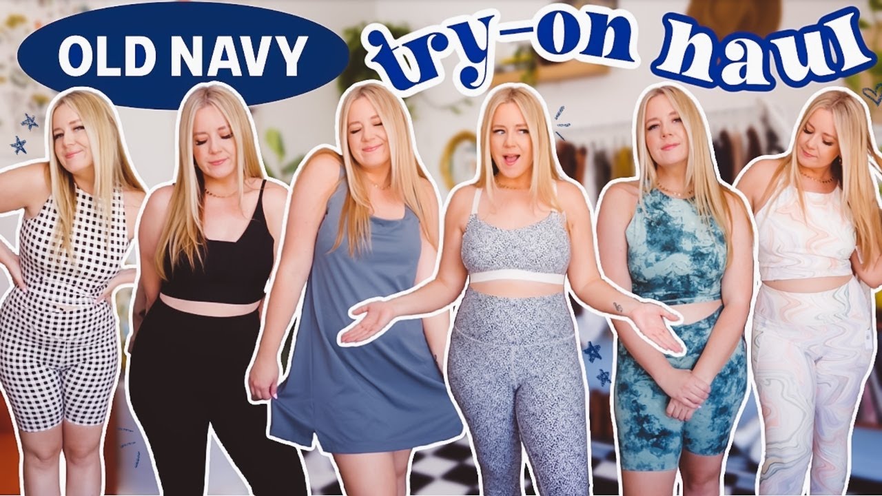 i tried old navy's workout apparel! (um, are they cutting plus sizes?)
