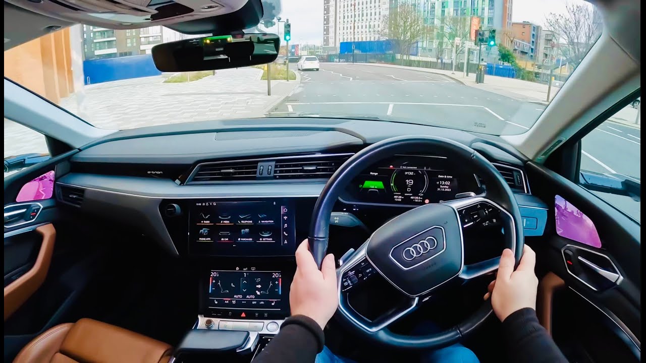 Audi e-Tron SUV POV Test Drive [BEST USED ELECTRIC CAR / SUV]