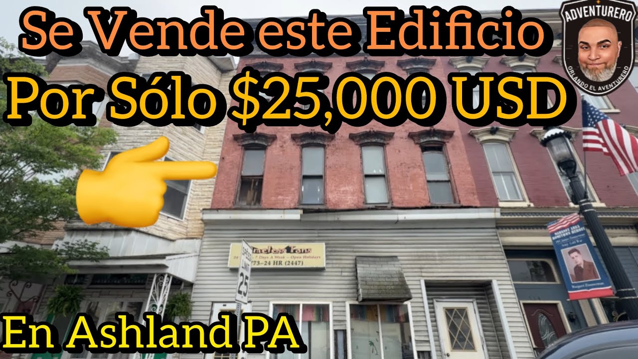 Se Vende un Edificio en Ashland PA, por solo $25,000 USD , Tremenda Ganga ,