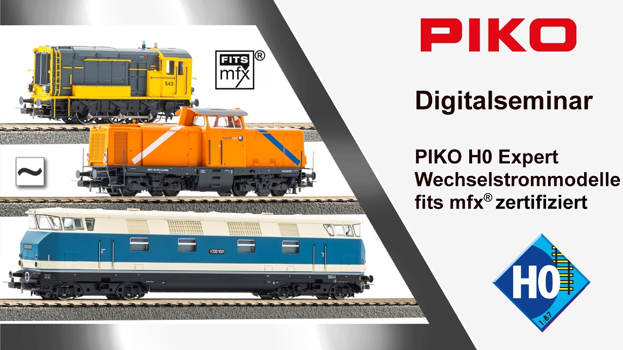 PIKO [D134] Digitalseminar PIKO H0 Wechselstrommodelle / AC Modelle fits mfx® zertifiziert