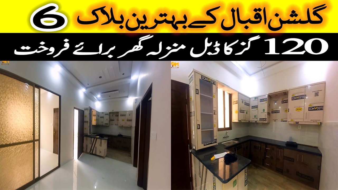 Brand New 120 Sq Yards Double Storey House For Sale Block 6 Gulshan Iqbal Karachi I Prime Location