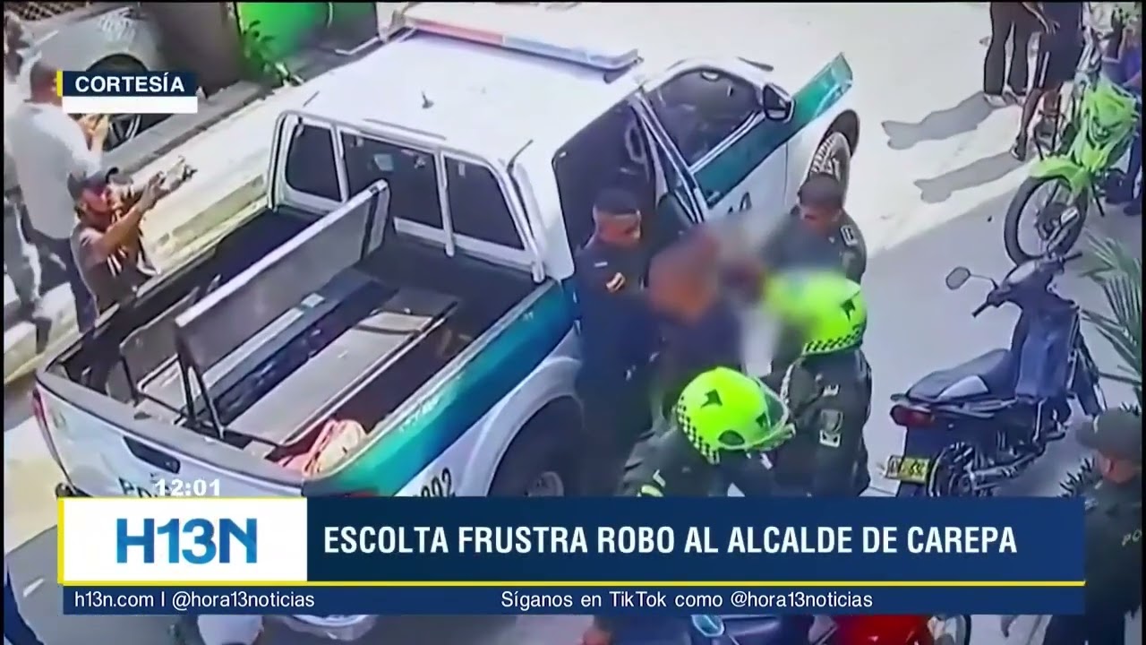 Escolta frustra intento de robo contra el Alcalde de Carepa, hubo intercambio de disparos