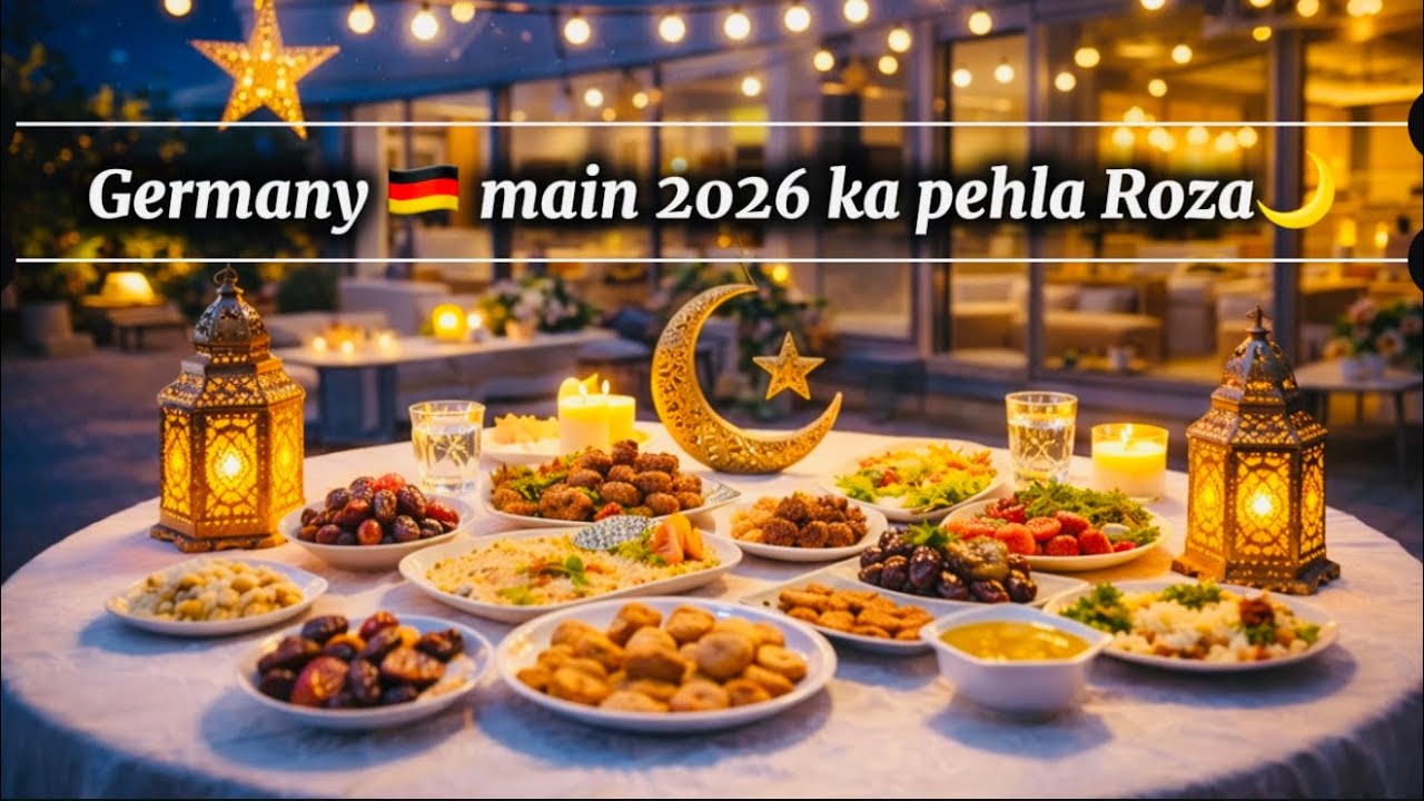 Germany main 2026 ka pehla  Roza🇩🇪🌙 routine, Iftar setup kaisa tha