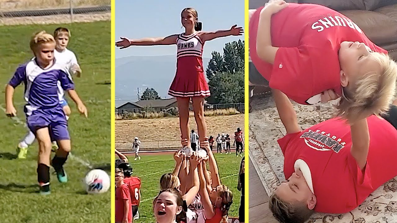 DAY in the LIFE of a SPORTS Family! 💪🏈⚽️