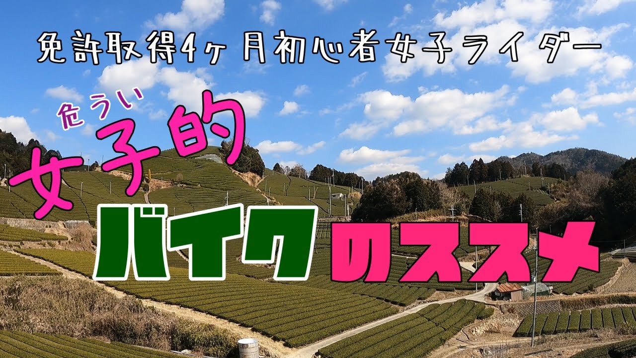【バイク女子】免許取得4ヶ月の初心者女子ライダーが茶畑目指してソロツーしてみた。