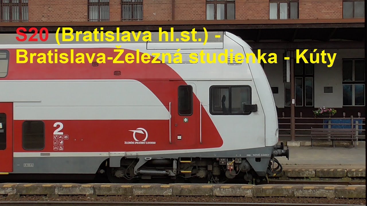 Hlásenie vo vlaku / Train announcement: Bratislava-Železná studienka - Kúty | S20 | ZSSK