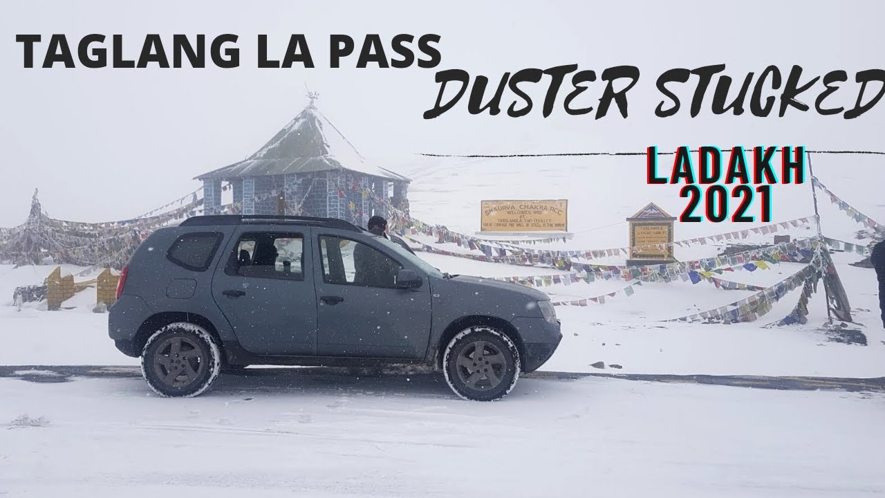 Ladakh Road Trip|DUSTER VS HEAVY SNOWFALL|TAGLANG LA PASS |Ep03  #taglangla #ladakh