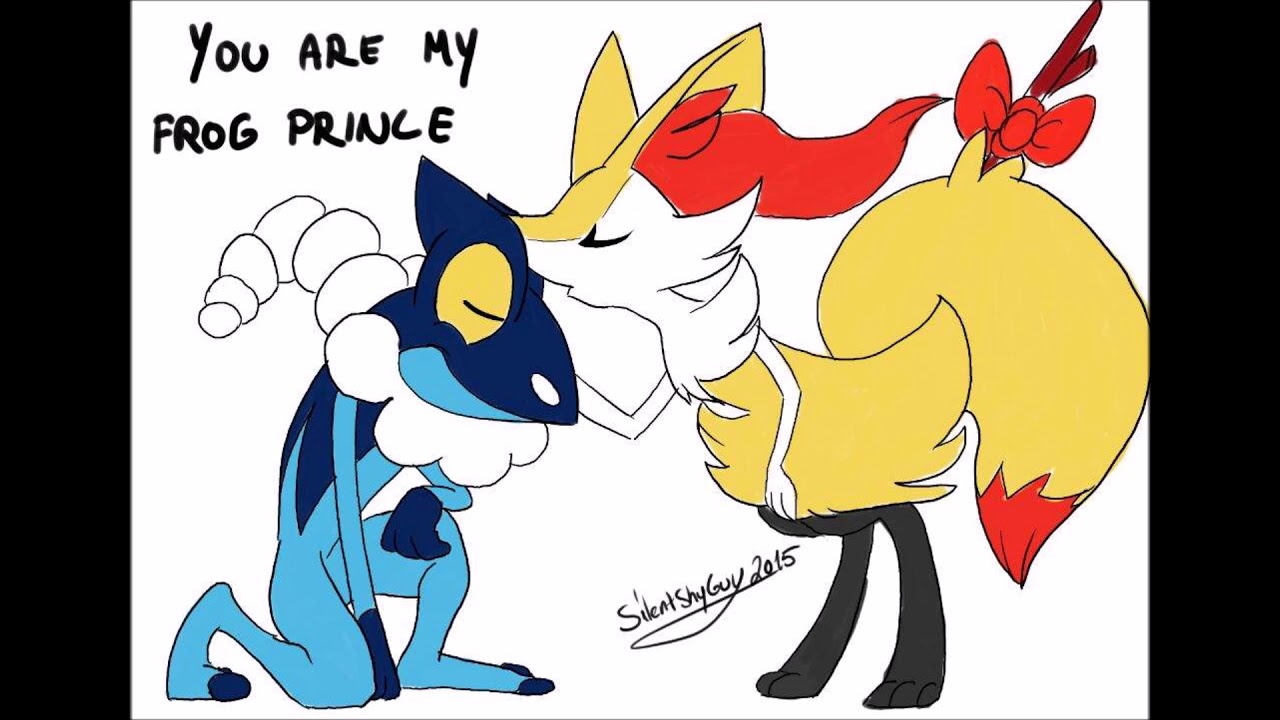Greninja y Delphox   -añoro tus besos-