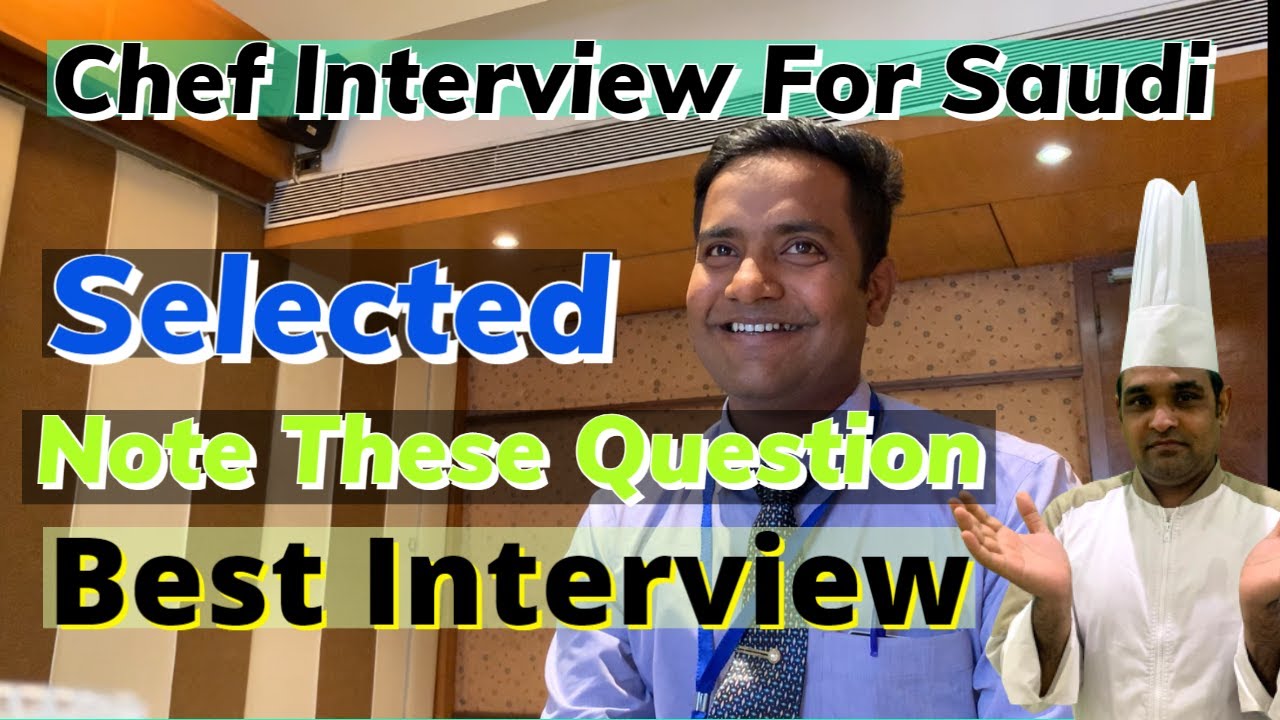 Only Learn These Questions/ How to Clear Chef Interview / Chef Interview Questions for Saudi Arabia