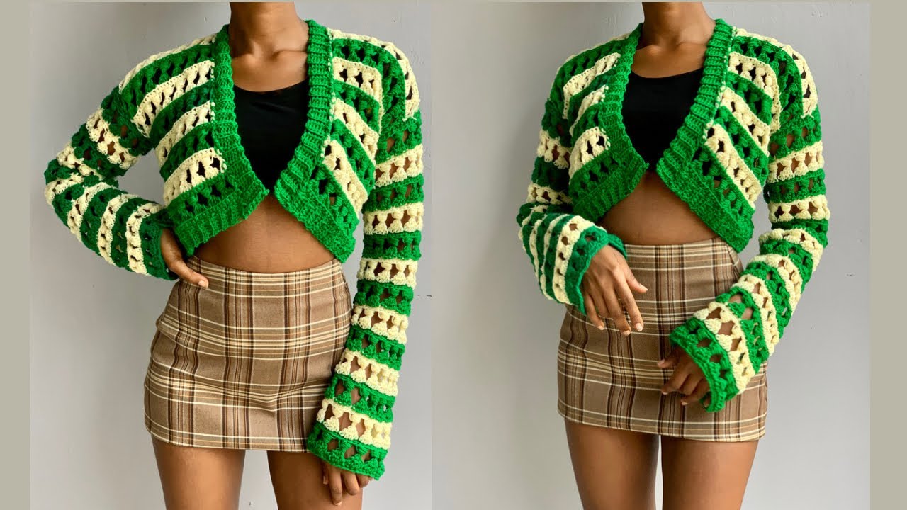 DIY Crochet Crop Cardigan Tutorial: Create Your Own Trendy and Comfortable Summer Layer!