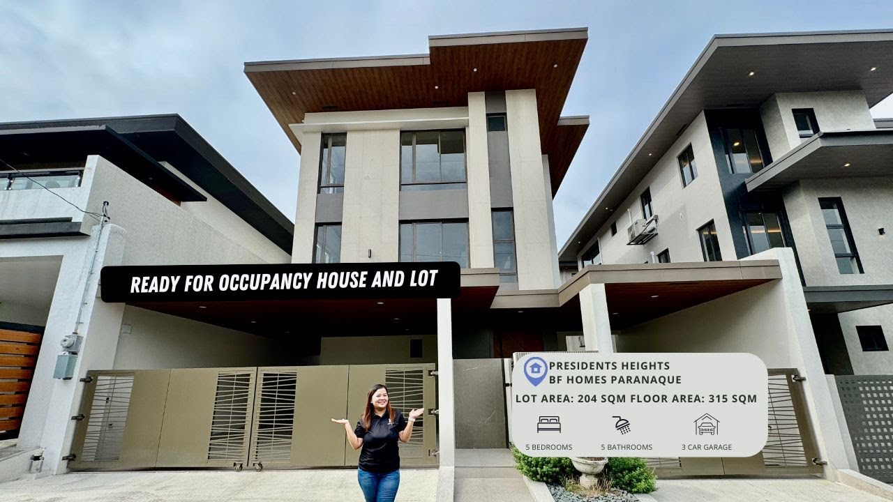 Ready For Occupancy House and Lot For Sale in BF Homes Parañaque | Presidents Heights | 38.7M