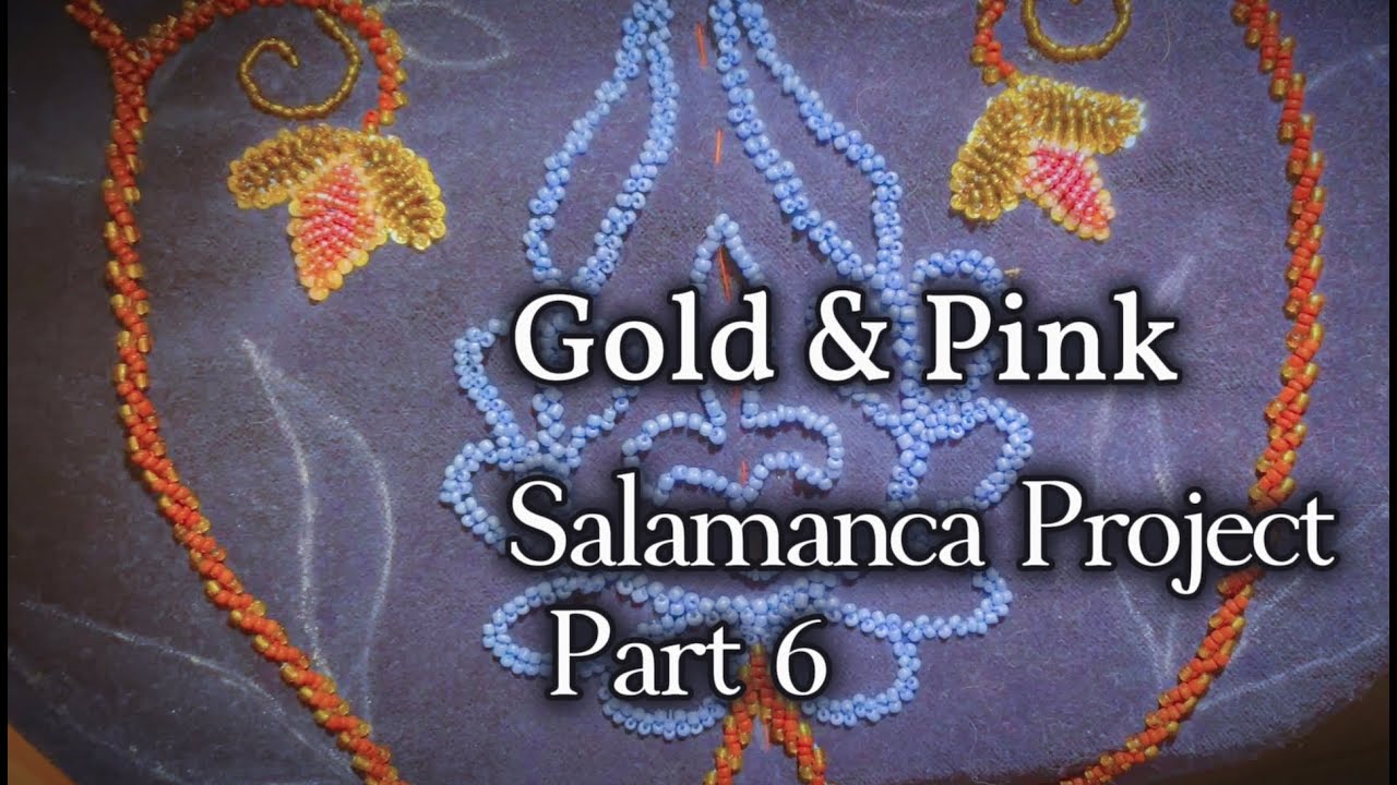 Gold & Pink Bead Embroidery ASMR | Charra de Salamanca Project — Part 6