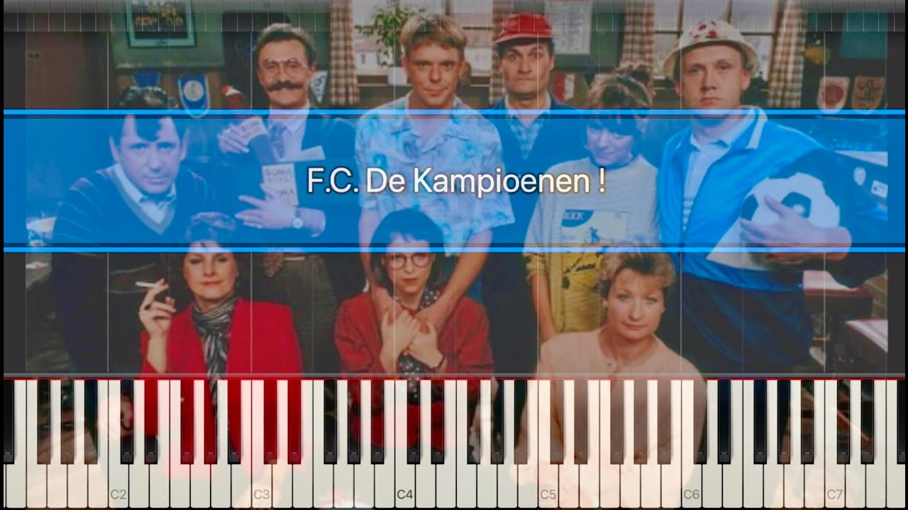 F.C. De Kampioenen - Piano Tutorial with Sheet Music/Petra Van Tendeloo !