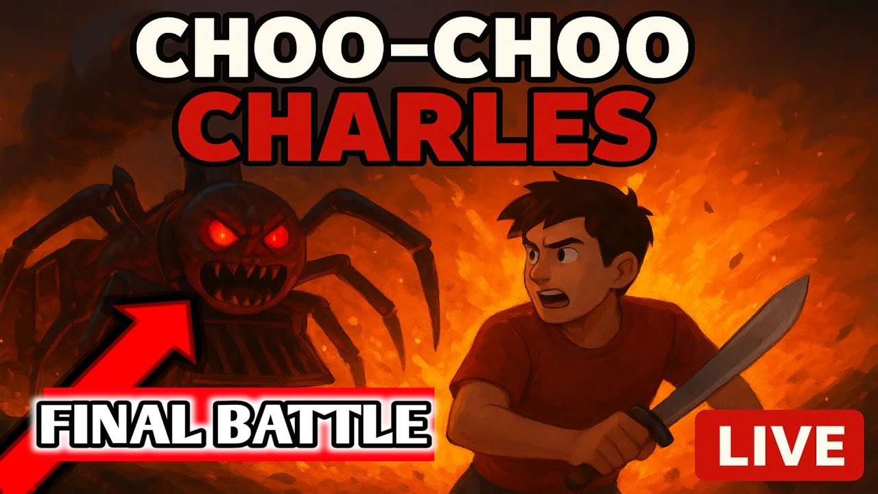 🔴“Hunted by a Killer Train 😱 | Choo-Choo Charles LIVE Gameplay” #horrorgame #choochoocharlesgame