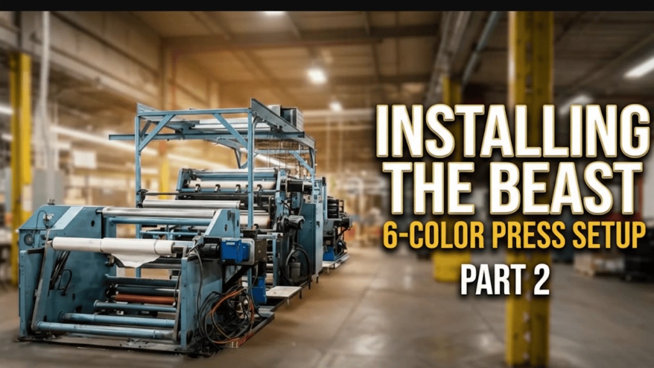 Installing a 6 Color Flexographic Press – Part 2  First Test Run & Performance Check