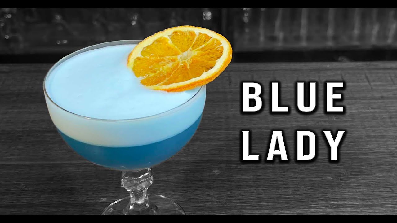 Рецепт коктейля «Голубая леди» | Коктейли «Блю Кюрасао» | Booze On The Rocks