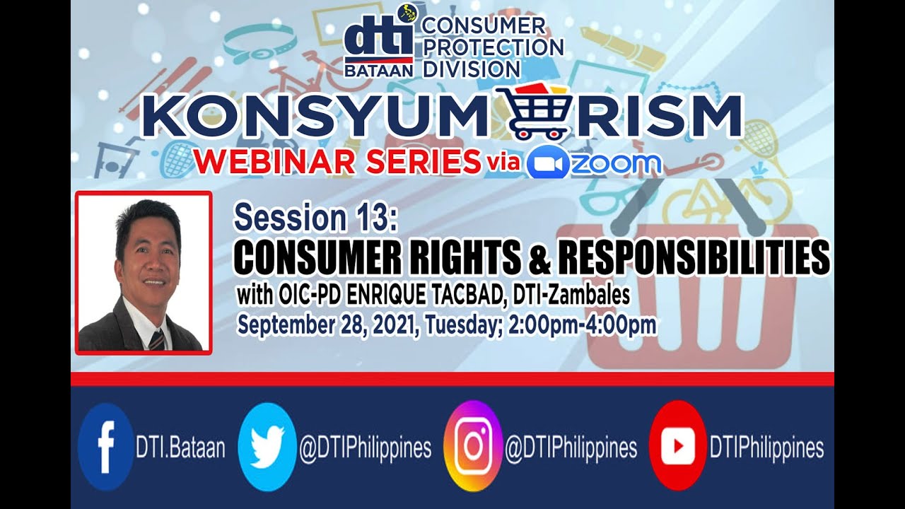 Konsyumerism Webinar Session 13: Consumer Rights & Responsibilities