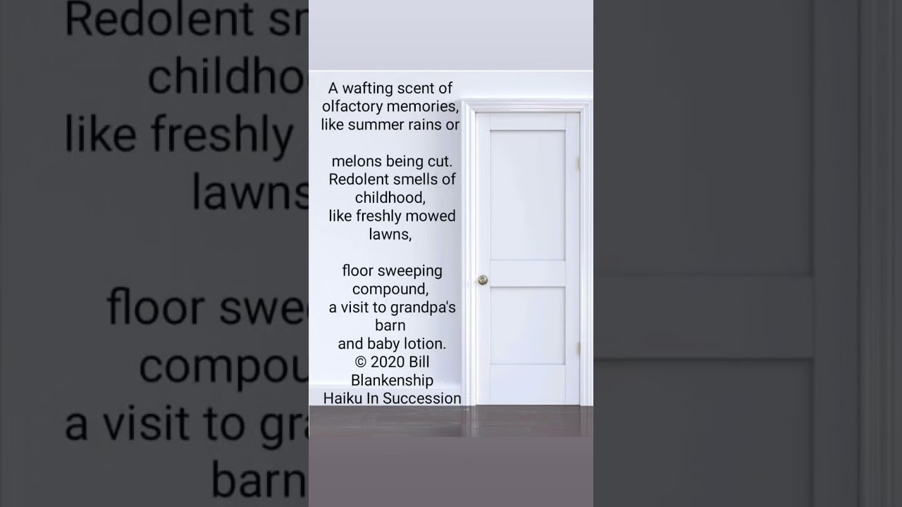 A wafting scent