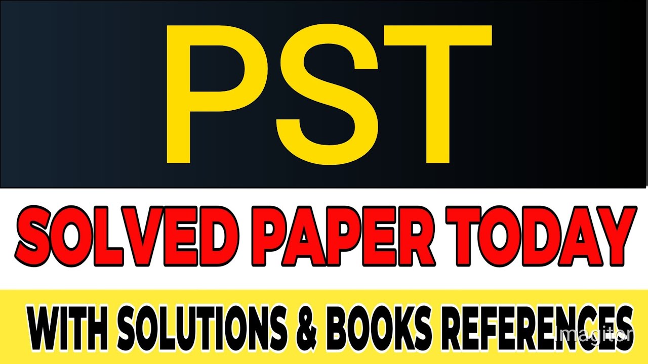 PST ETEA | TODAY SOLVED PAPER (10-5-25) | with SOLUTIONS | #pst #etea