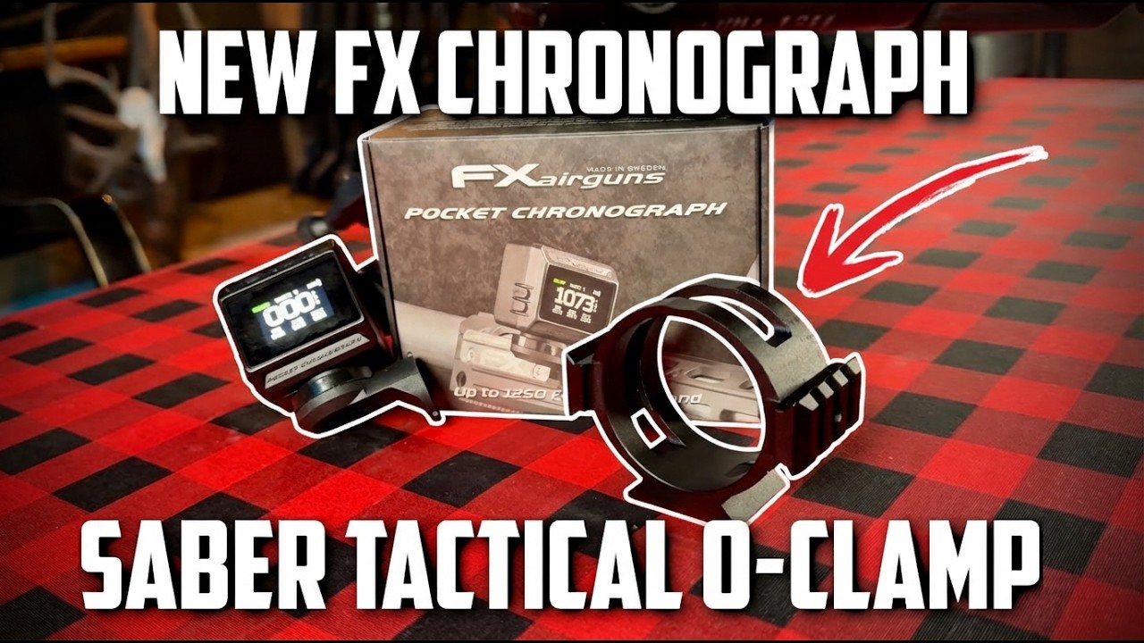 Точная стрельба с помощью карманного хронографа FX Pocket Chronograph D1 + тактического зажима Sa...