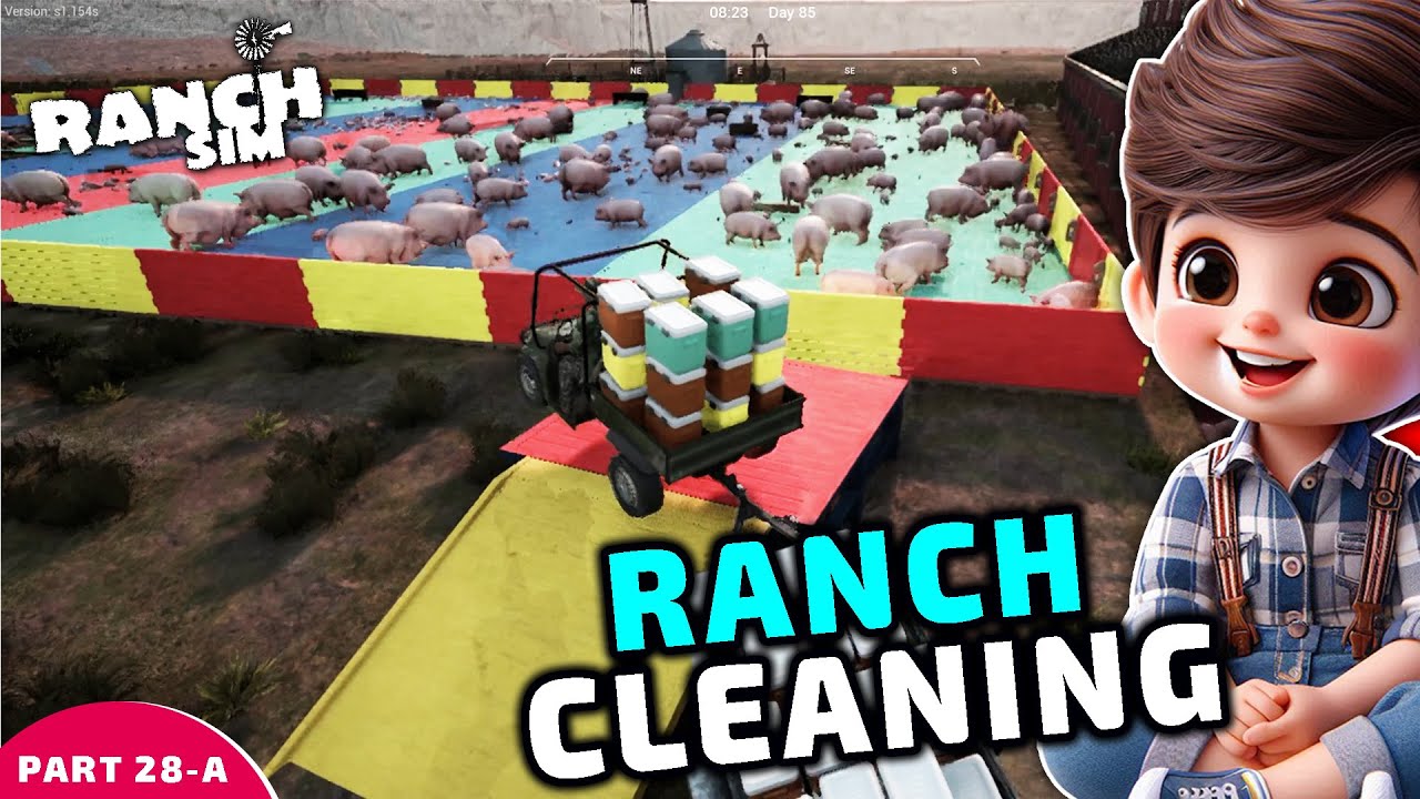 Ranch Cleaning || Ranch Simulator || Part 28(A)